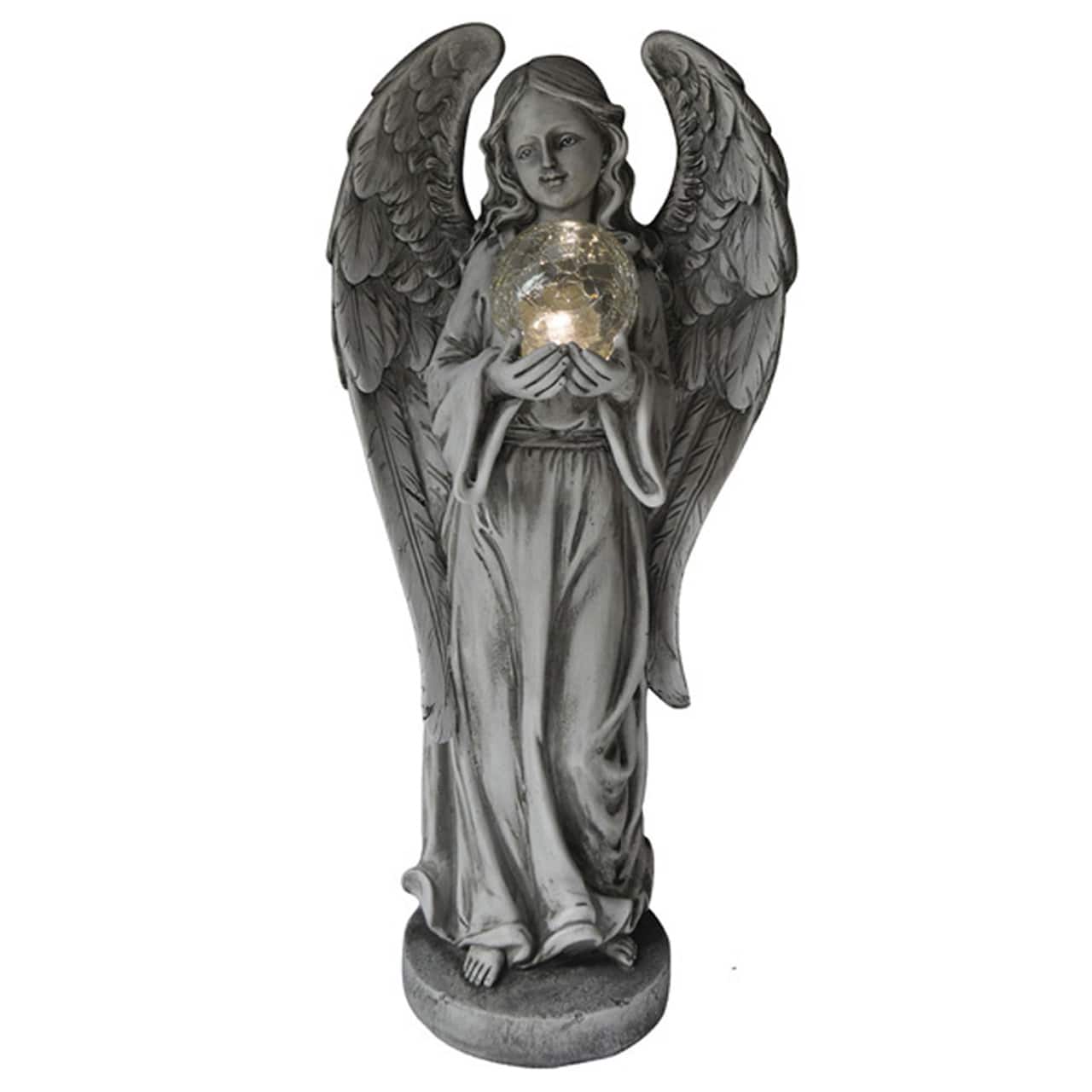 Santa's Workshop 23" Angel With Glass Ball Décor